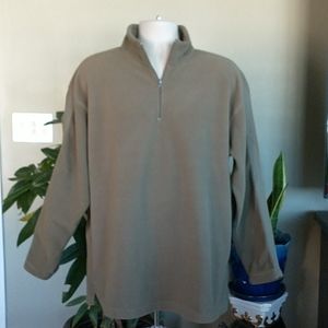 Oxide Olive Green 1/4 Zip Fleece Pullover Size XL